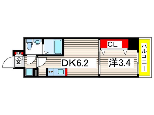 アーバネックス菊川Ⅱの物件間取画像